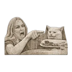 Woman Yelling at Cat